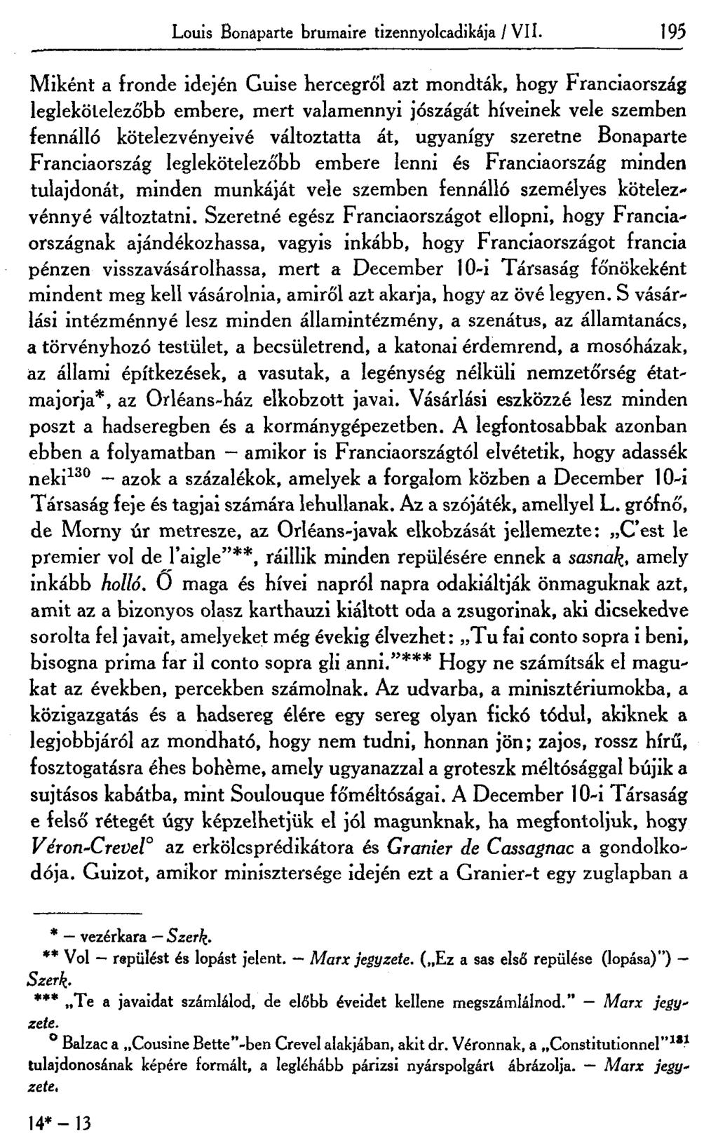 Louis Bonaparte brumaire tizennyolcadikája / VII.