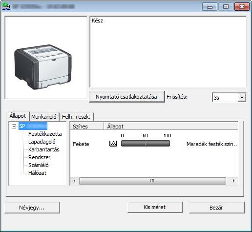 A papírtípus és a papírméret megadása a Smart Organizing Monitor használatával A papírtípus és a papírméret megadása a Smart Organizing Monitor használatával Az ebben a részben leírt eljárás Windows