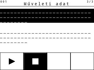 Értékmezők [4] Kezdési idő/dátum kijelzése [5] Befejezési