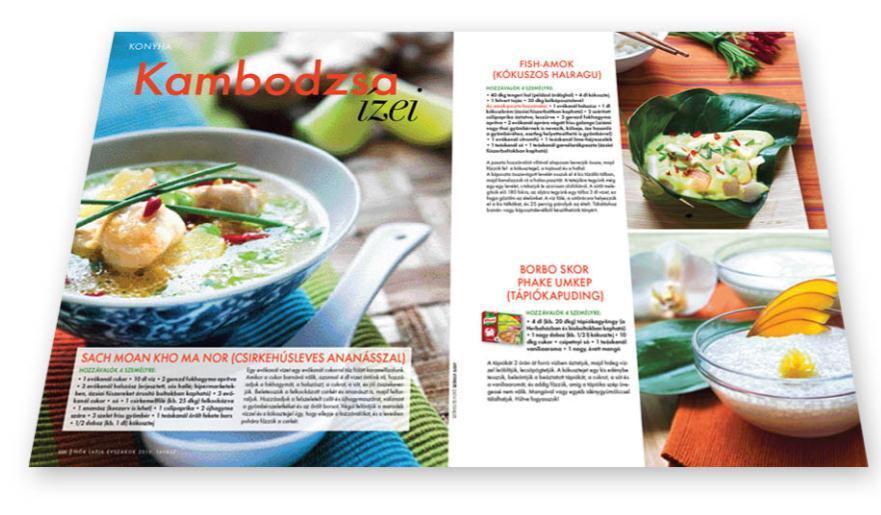 Nők Lapja Évszakok Konyha rovat A rovat teljes terjedelme: 2/1 oldal, 3 recept A támogatható felület: RECEPT (db), egy recept mérete minimum 1/2 oldal.