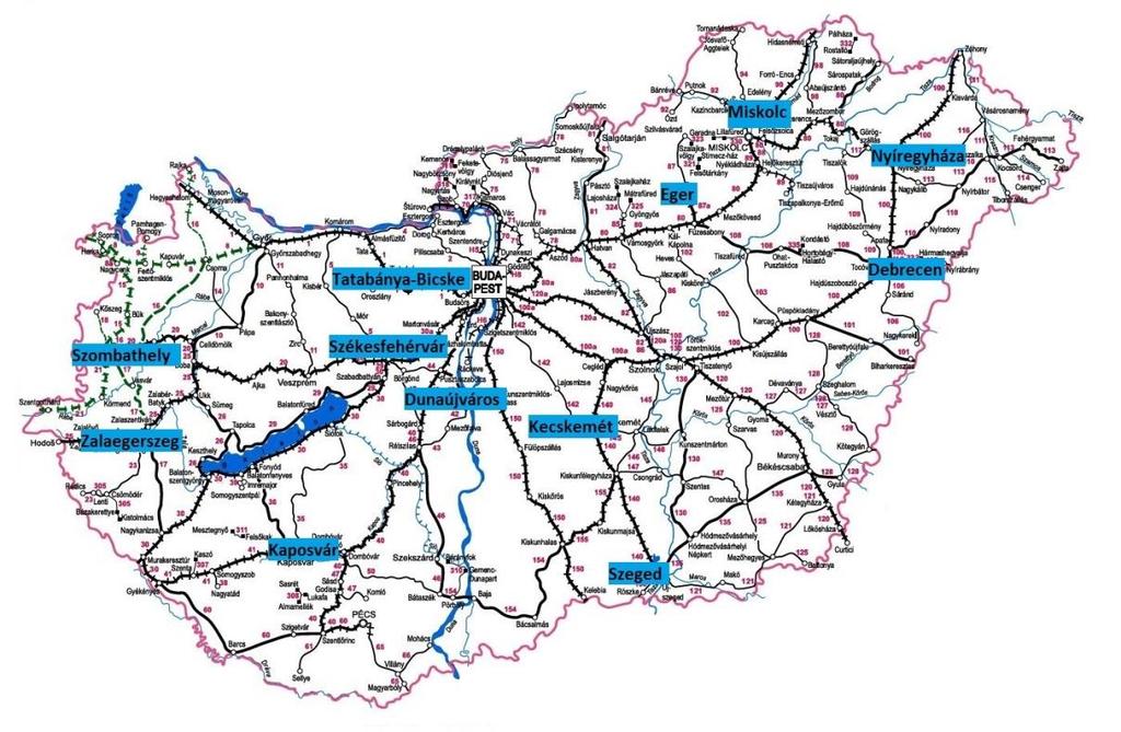 IMCS - Modern Városok Program (MVP) Intermodális csomópont fejlesztések 12 várossal kötött együttműködési