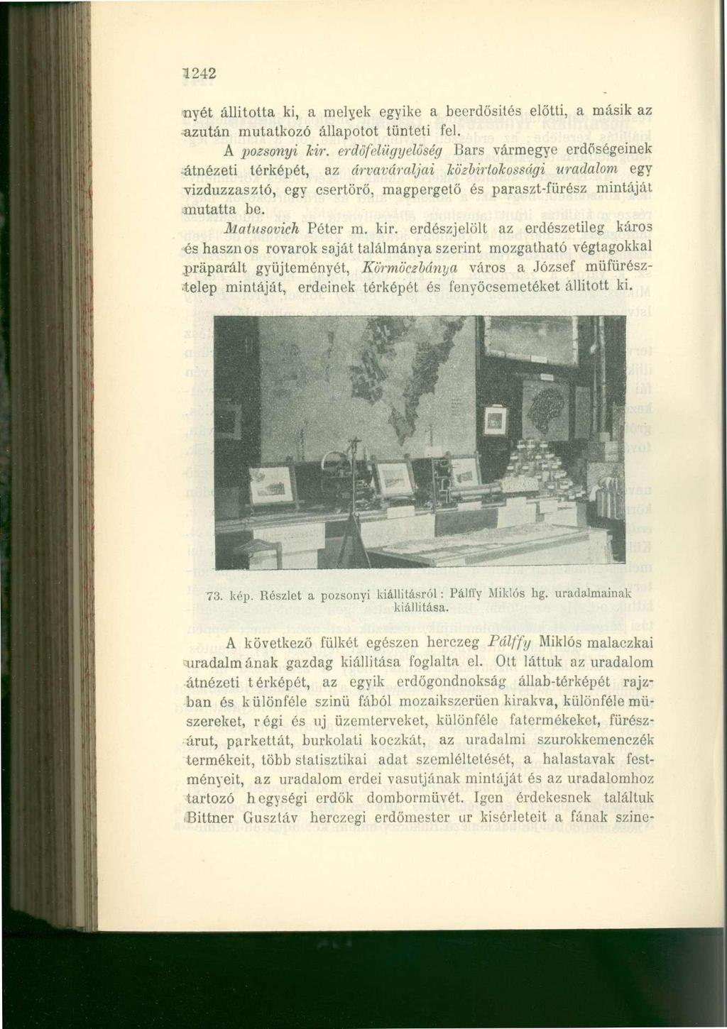 1242 nyét állította ki, a melyek egyike a beerdősités előtti, a másik az azután mutatkozó állapotot tünteti fel. A pozsonyi Icir.