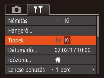 Az alapvető fényképezőgép-funkciók beállítása alapvető funkcióit a MENU [ ] lapján állíthatja be (= 24). Szabja testre a gyakran használt funkciókat a kényelmes használathoz.