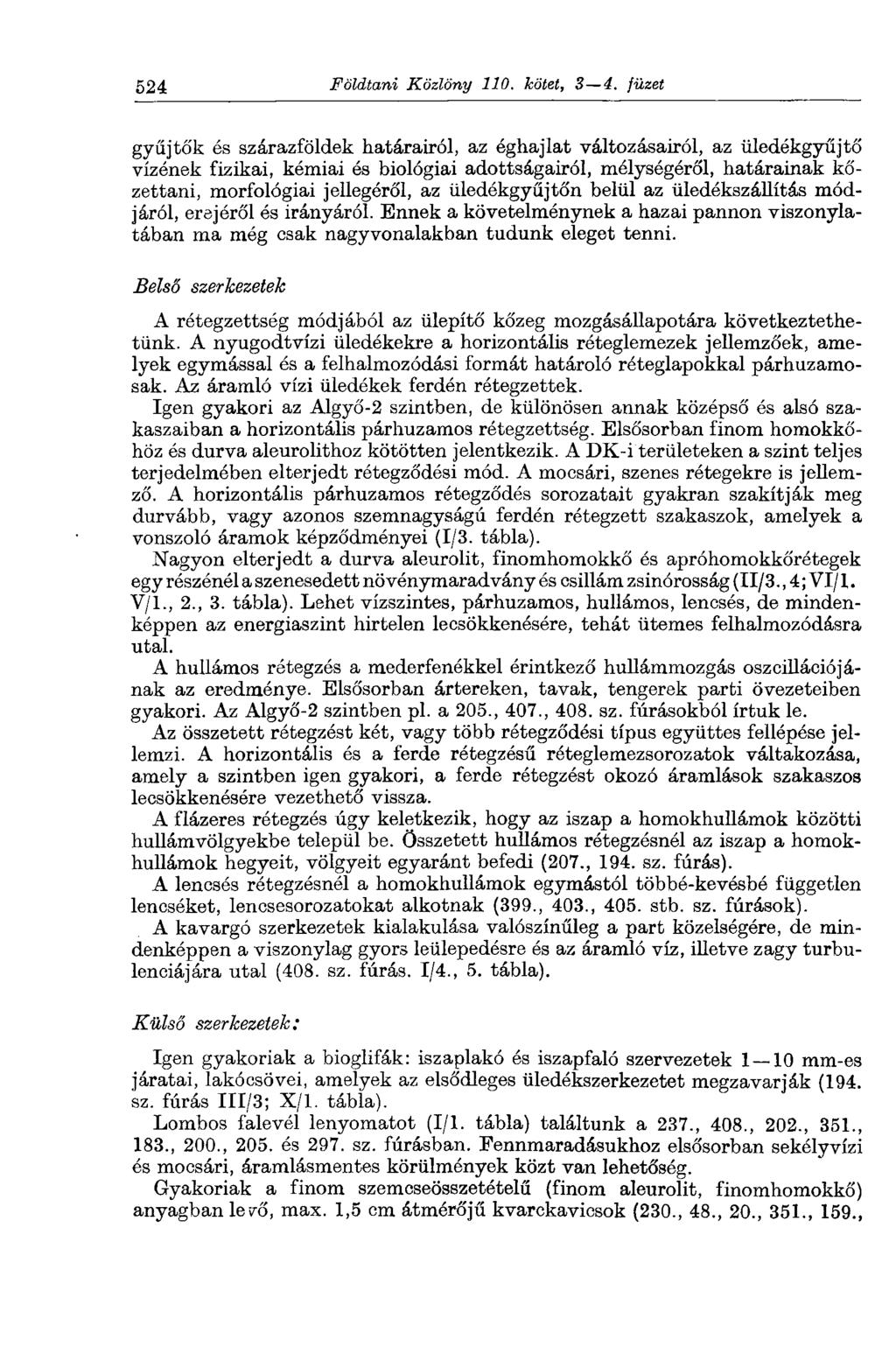 524 Földtani Közlöny 110. kötet, 3 4.