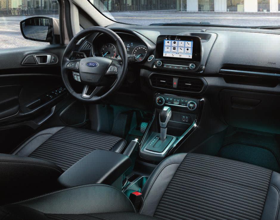 rozsdamentes küszöbvédő sín dombornyomásos "EcoSport" logóval Elektronikus automata légkondicionáló berendezés (EATC) Motorok Benzin 1.