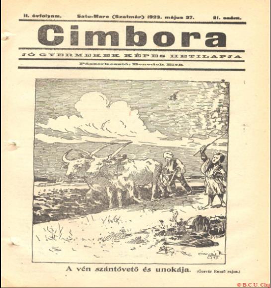 Forrás: Cimbora, 1922. I. évf. 19.sz.