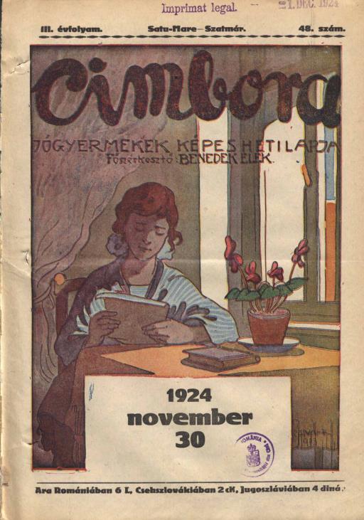 Címlap Cimbora, 1924.