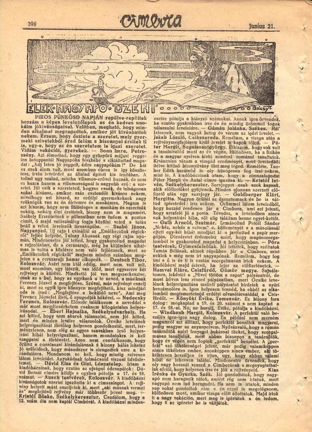 Cimbora, 1925.