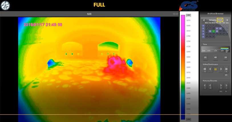 Operator can review temperature