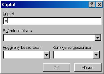 Word 97 : www.pszfsalgo.hu, : radigyorgy@gmail.com, : 30/644-5111 A Word különleges számítási lehetıségeket is biztosít a táblázatokhoz. Válasszuk a Táblázat menü Képlet parancsát!