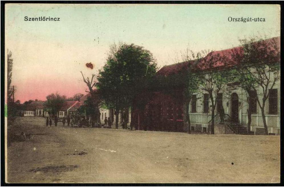 utca egy 1910-es képeslapon Az