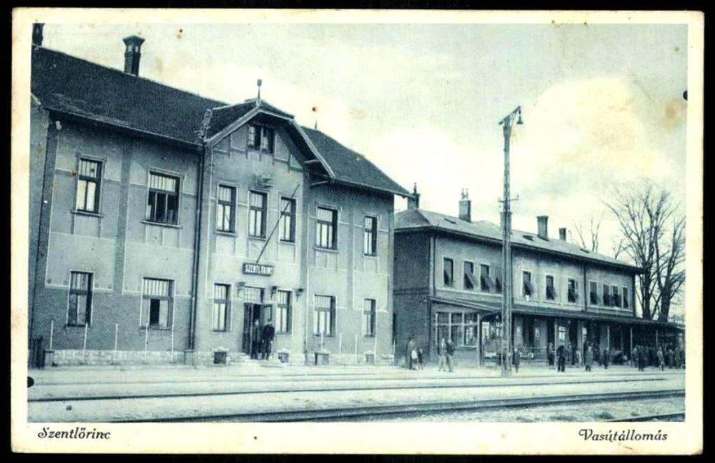 épülete egy 1945 előtti képeslapon
