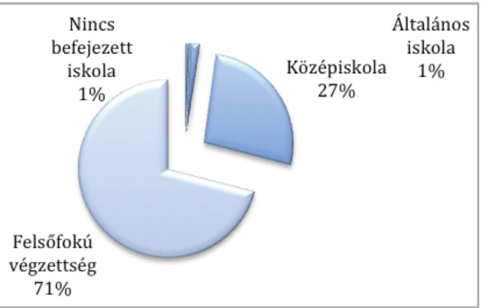 Ez nyilvánvalóan e csoport kiemelkedően intenzív internet használati szokásaira vezethető vissza. Alacsony ugyanakkor a mezőgazdasági és fizikai dolgozók által kitöltött kérdőívek mennyisége.