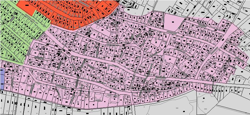 4 Eltérő karakterű településrészek HALMAZOS KARAKTERŰ TERÜLET A város legrégebbi részei, Ókécske és Újkécske területén viszonylag jól körülhatárolható területek.