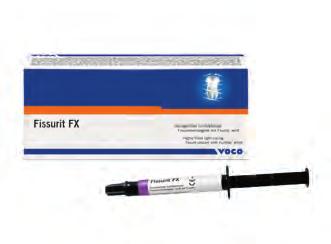 495 Lunos barázdazáró (Dürr Dental) Kiváló folyási tulajdonsággal bíró fényrekötő barázdazáró. Hidrofil, nagyszerűen köt a zománchoz, kopásálló.