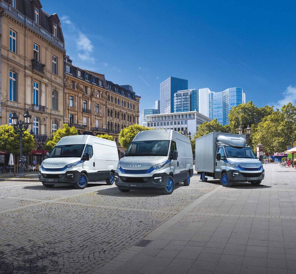 AZ ÚJ FENNTARTHATÓ KÍNÁLAT DAILY ELECTRIC AZ ELSŐ ZÉRÓ KÁROSANYAG - KIBOCSÁTÁSÚ KISHASZONGÉPJÁRMŰ DAILY HI-MATIC NATURAL POWER AZ ELSŐ CNG HAJTÁSLÁNC 8-FOKOZATÚ AUTOMATA SEBESSÉGVÁLTÓVAL MÁRA