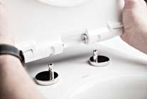 A szabadalmaztatott elosztó elem felerősíti a vízsugarat és lehetővé teszi a WC-kagyló tökéletes leöblítését, mindössze 2 l víz felhasználásával.