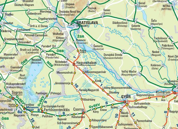A környező országok fővárosai közül Pozsony közúton 28 km-re fekszik, amely 25 perc alatt elérhető, Bécs 85 km-re van Bezenyétől, ezt az utat autóval közel 60 perc alatt tudjuk megtenni.