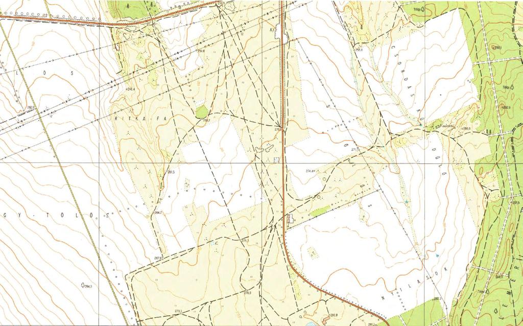 554 m² Hidrogeológiai "C" övezet határa Fokozottan érzékeny terület