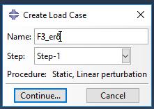 3. Terhelési esetek megadása: Kattintsunk a Load modul Create Load Case ikonjára. A megjelenő Create Load Case ablakban nevezzük el terhelési eseteket.