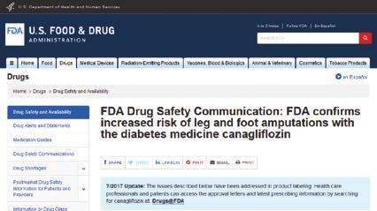 FIGYELEMFELHÍVÁS: CANAGLIFLOZIN ÉS NEM VÁRT KOCKÁZAT Az SGLT-2 a vesén belüli enzimblokkoló vércukorcsökkentő szereknek eddig két fajtája került hazai forgalomba: a dapagliflozin és az empagliflozin,