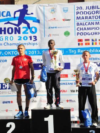 Pobjednici u muškoj konkurenciji Pobjednice kod žena PRVENSTVO CRNE GORE U MARATONU I POLUMARATONU Podgorica, 27.oktobar 2013.godine MARATON: muškarci: 1.