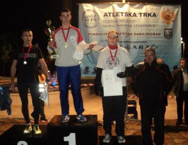 Pavle Obradovic Gimnazija Petar I 1500m juniorke 1. Ljubica Kovacevic Danilovgrad 1500m juniori 1. Aleksandar Miletic AK "Niksic" Niksic 2. Milos Nikcevic AK "Niksic" Niksic 3.