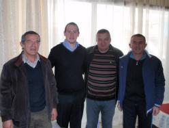 Takmičari AK Lim iz Berana : Dragoje Rajković, Teodora Guberinić i Kristijan Matković POSJETA PREDSTAVNIKA EAA ATLETSKOM SAVEZU CRNE GORE Podgorica, 06. i 07.februar 2013.