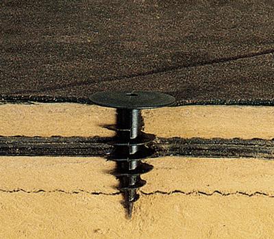 A Croco A 0 rögzítők egyhéjú membrán tetőfedés vagy szigetelés rögzítésére szolgálnak acél, beton vagy fa teherhordó réteg mellett.