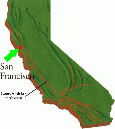 Kalifornia két hatalmas kőzetlemez határán helyezkedik el, a Csendesóceánin (Pacifikus) és az északamerikain.