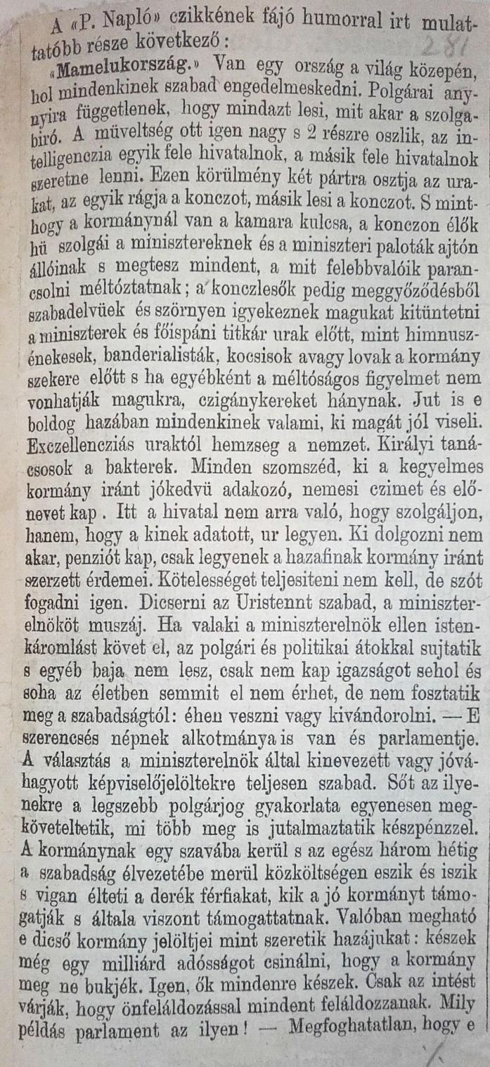 Újságkivágás a