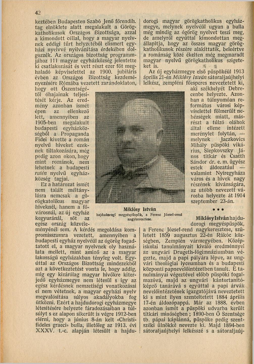 42 keztében Budapesten Szabó Jenő főrendih.