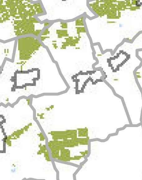 Pecöl község helyi épíési szabályzaának módosíása OTrT 3/4. sz. melléklee - Kiváló ermelőhelyi adoságú erdőerüle övezee d.