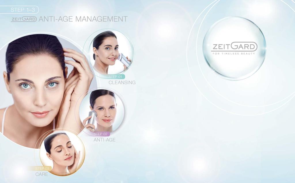 ZEITGARD 5 Hatékony. Innovatív. Professzionális. Csak 3 lépés a fiatalos bőrért. A teljes körű ZEITGARD bőröregedés-csökkentő programmal egyszerűen megőrizheted bőrőd fiatalságát.