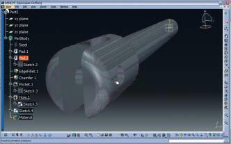 84 Dassault CATIA V5R13 TÖBB KÉPEN Az egyik olyan tulajdonság, amit nem várunk el a szokásos PC-s alkalmazásoktól, hogy több kijelzõt kezeljenek.