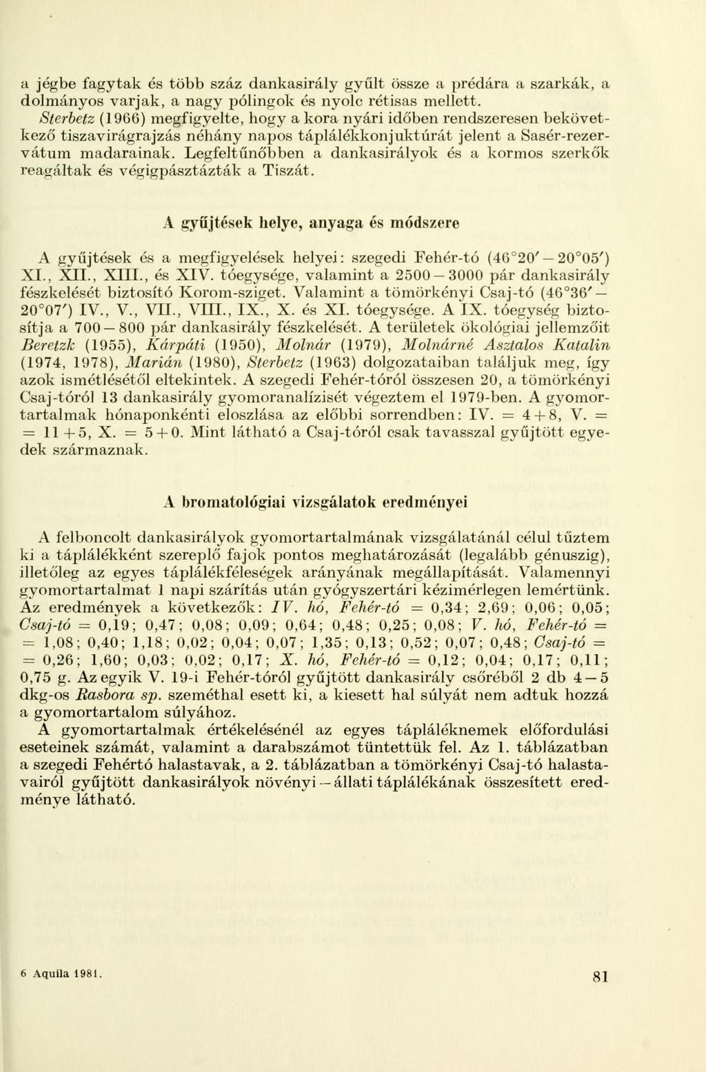 a jégbe fagytak és több száz dankasirály gyűlt össze a prédára a szarkák, a dolmányos varjak, a nagy pólingok és nyolc rétisas mellett.