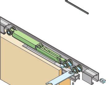 esetén (a csillapítás egyirányú) az ajtólap minimális szélessége 465 mm 2 db csillapító