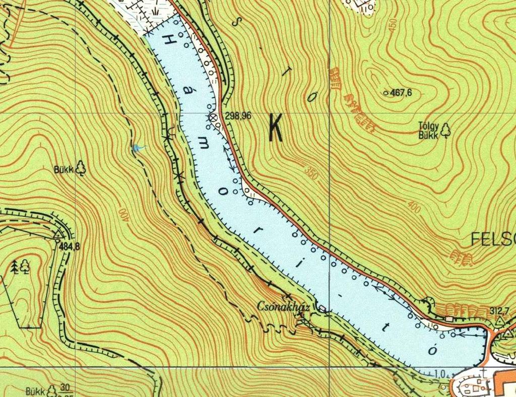 Hámori tó mérések - helyszínrajz HÁMORI TÓ Geofizikai mérési pontok és szonár mérés útvonala 3/ / VESZ mérési pont ABmax = 0m 1/ No.