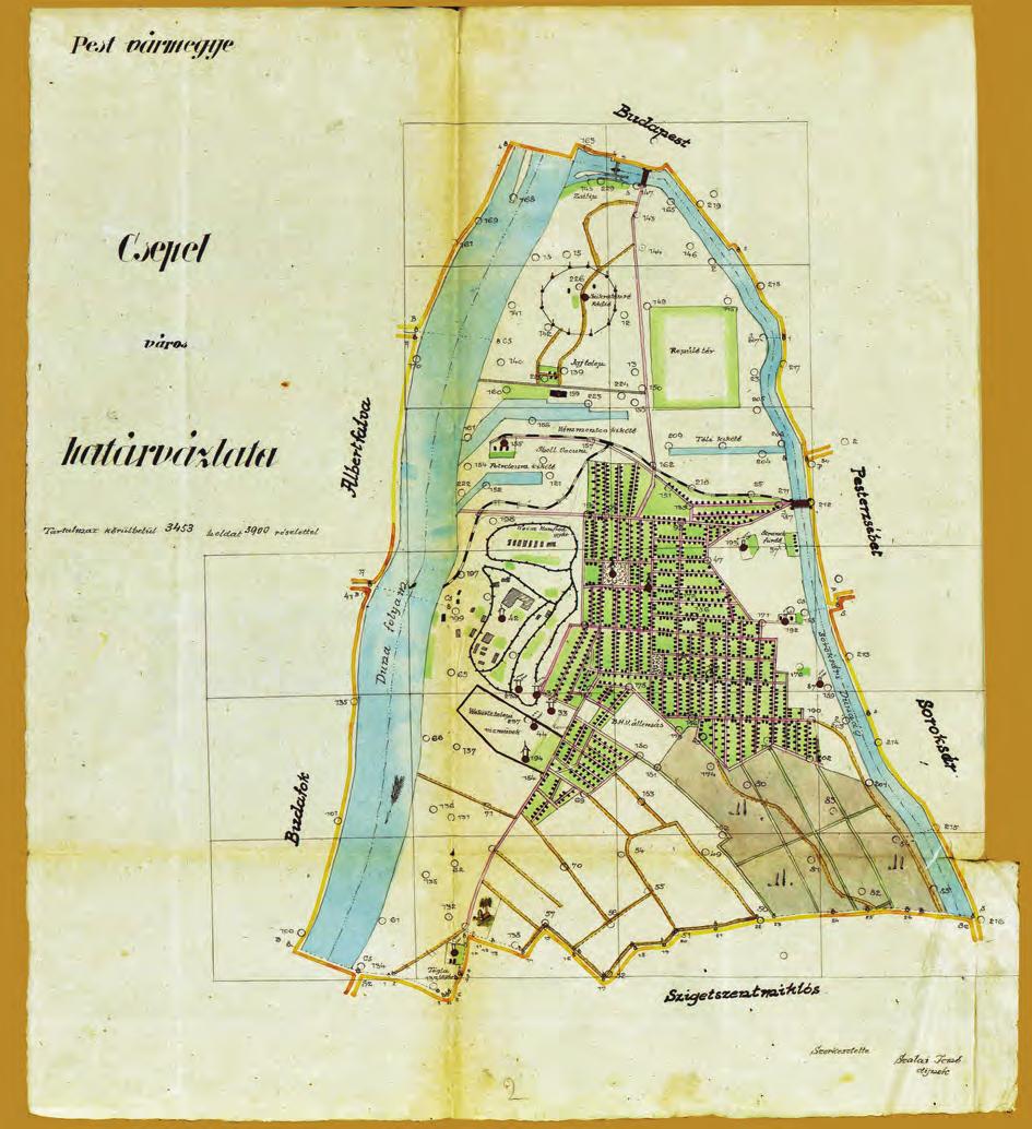 Závoczki Adrienn: Összefüggések egy telekvásárlás és a kataszteri munka között 27 Csepel község határvázlata, 1929 (MNL OL, S 79 No. 580/12.) is utoljára 1922 1923-ban említi nevét és tanácsosi címét.