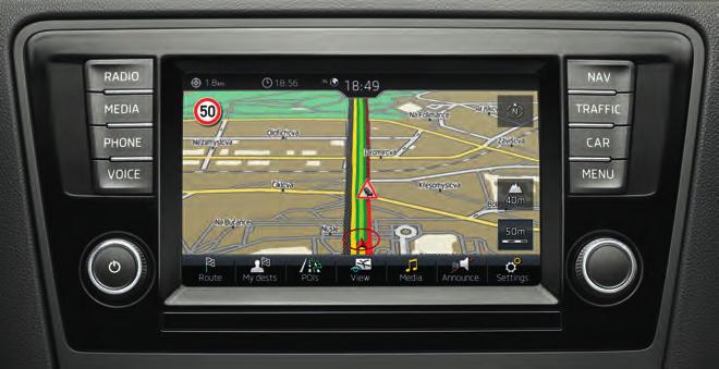 Az Infotainment Online funkció valós idejű (pl.