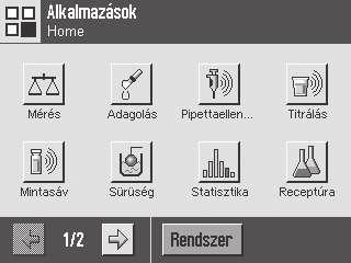 Gyári beállításokat tartalmaz minden felhasználóra vonatkozóan. Ezek a beállítások igény szerint módosíthatók.