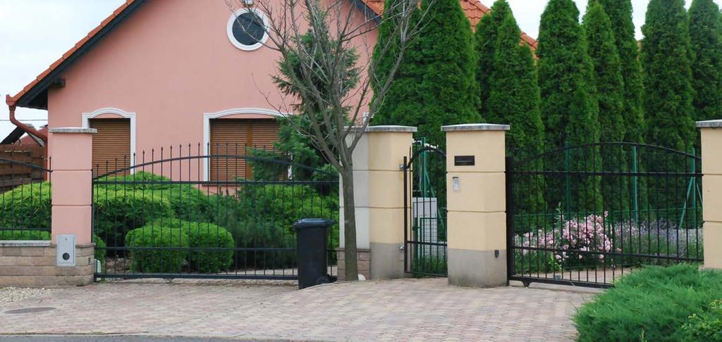 5.3.11 KERÍTÉSEK A kerítés anyaghasználatát, formai megjelenését tekintve településrészenként eltérhet. A modern lakóparkban már bátrabb anyagokkal is lehet kísérletezni, mint a mellékelt kép mutatja.