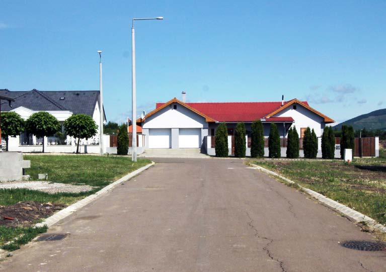 6.1 Az Egri úti lakópark Az Egri úti lakópark Ostoros speciális területe, melyen megfigyelhető a modern kori beépítések számos jellemzője.