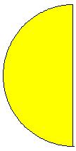 Sokszögek, csillagok hold 100 90 if fok<90: turtle.right(180-fok) x= r/math.cos(math.radians(fok)) turtle.circle(x, 180-2*fok) if fok==90: turtle.forward(2*r) turtle.backward(2*r) if fok>90: turtle.