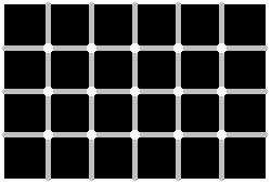 Megjegyzés: Az alábbi képeket egy vagy több def egymás utáni hívásával kaptuk- A feladat megoldása egy fekete téglalap, továbbá két speciális (szürke, illetve fehér) mozaik kirajzolása.