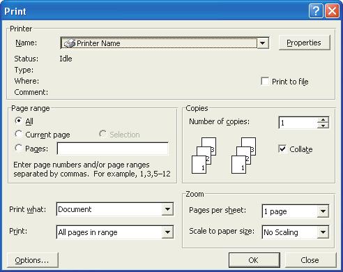 Nyomtatási beállítások Windows rendszerben (csak C801 és C810 esetén) A nyomtató kezelőpaneljén található menük segítségével számos beállítás elérhető.