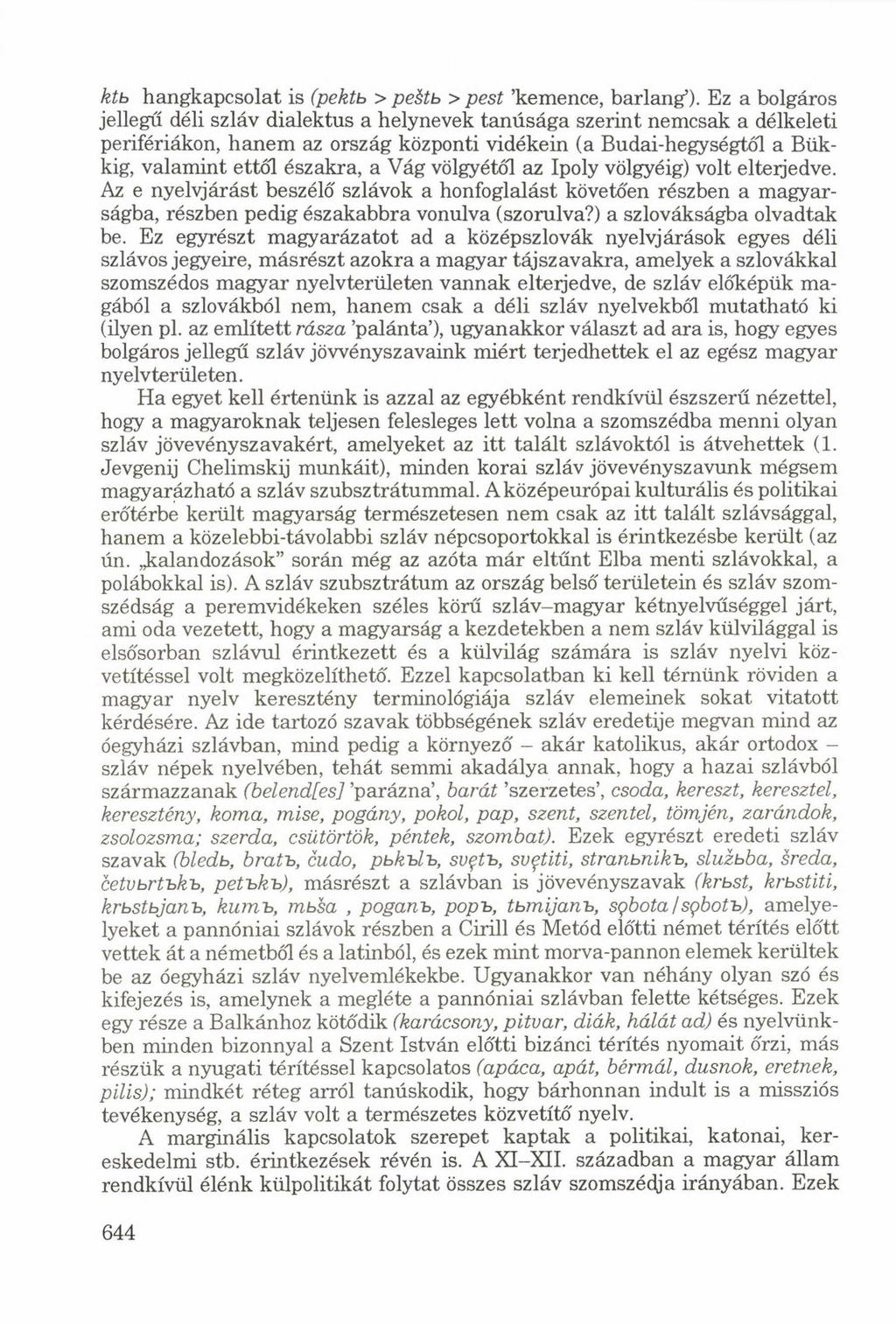 ktb hangkapcsolat is (pektb > peétb > pest kemence, barlang ).