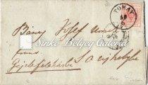 Géppapír III.típus 2x3kr-os érdekes lépcsős bérmentesítéssel! / 1855.08.02. Long-distance letter between DÉEZS (RO) (600Gp.) - TISZAÚJLAK.