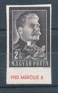 Katalógus érték: 50 000 HUF / 1953. Stalin-Mourning Block.
