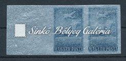 Katalógus érték: 30 000 HUF / 1955. Aluminium-L. With left margin, in pair.